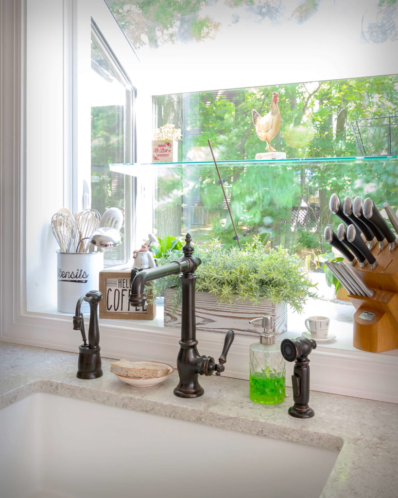 South Windsor kitchen remodel sink detail